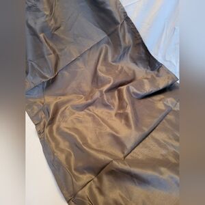 Sun Zero Evelina Faux Silk Extreme 100% Blackout Back Tab Curtain, Grey